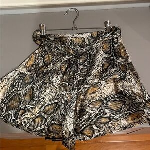 Zara Stylish silk-like Snake Print Women's Skirt